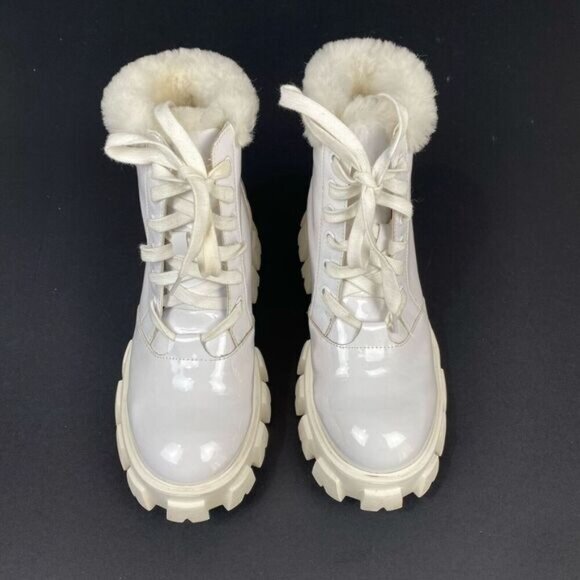 Women's brooke boot Cloud Nine with sheepskin in white size 8 style CNS 174 - Picture 1 of 14